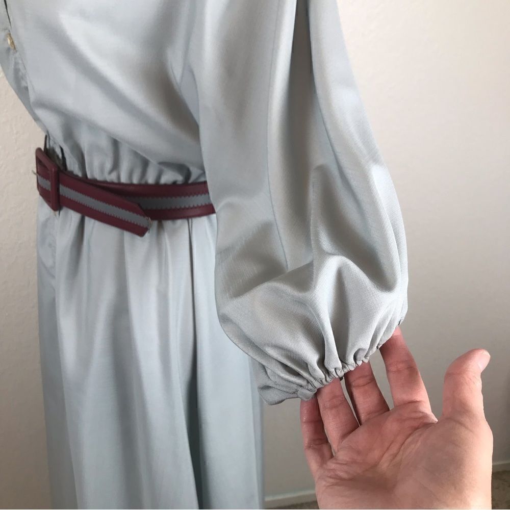 Vintage 1960s R & K Originals Western Boho belted button front midi dress 6/8* - Picture 4 of 14